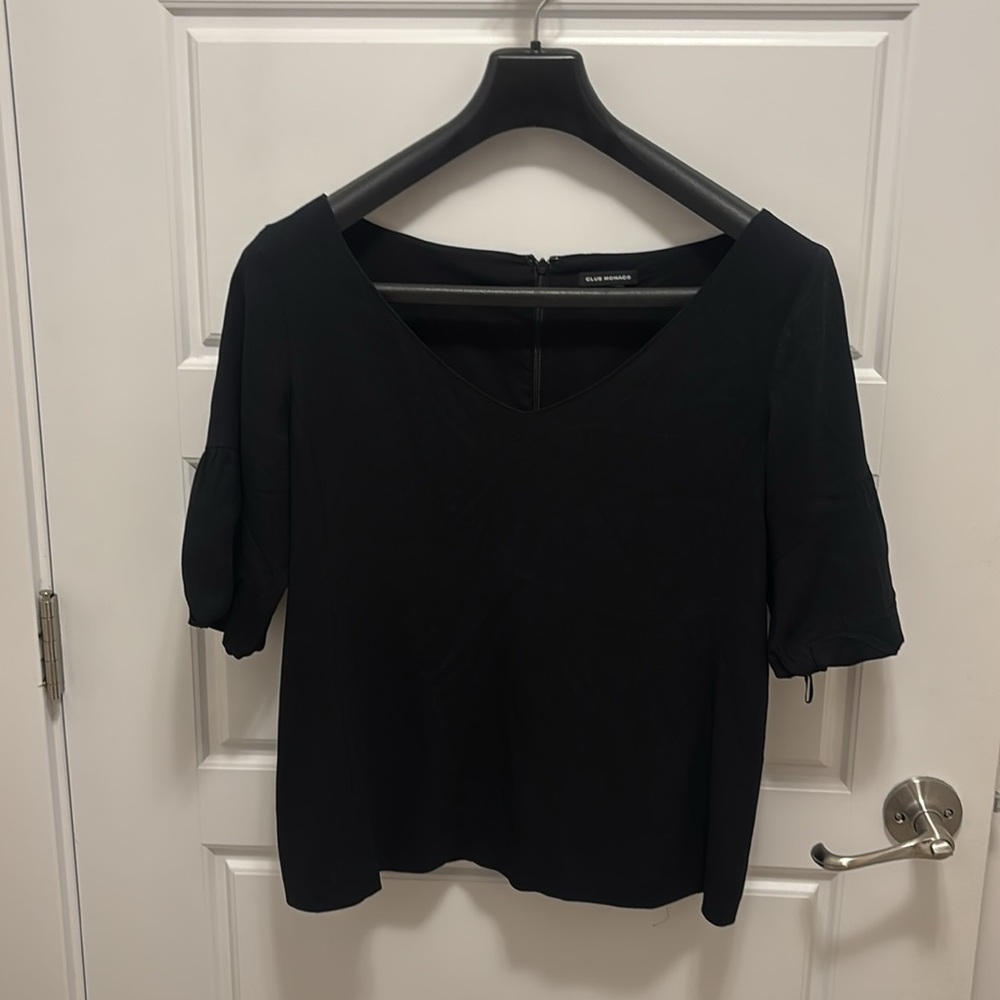 Club Monaco Blouse with balloon sleeves, size 4